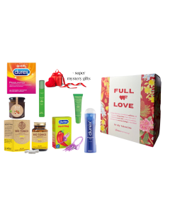 Be My Valentine Box No.8 με Durex 3 Προφυλακτικά & Durex Λιπαντικό 50ml & Durex Δονούμενο Δαχτυλίδι 1τμχ & Bio Tonics Maca 40caps & L’Erbolario Φυστίκι Άρωμα & Ενυδατικό Χειλιών 2x10ml & 5 Δώρα Έκπληξη