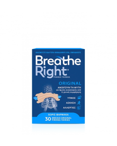 Breathe Right Nasal Strips Ρινικές Ταινίες Large Μέγεθος 30 Τεμάχια