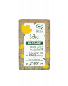 Klorane Bebe Cleansing Bar 100gr Βιολογικό Στέρεο Σαπούνι για Βρέφη