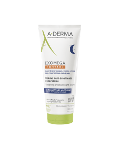 A-Derma Exomega Control Repairing Emollient Night Cream 200ml Επανορθωτική Μαλακτική Κρέμα Νυκτός