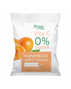 Power of Nature Vita C 0% Sugar-free Candies with Vitamin C and Mandarin Flavour 50g