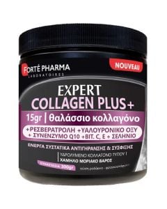 Forte Pharma Expert Collagene Plus+ Συμπλήρωμα Διατροφής με Θαλάσσιο Κολλαγόνο & Υαλουρονικό Οξύ με Γεύση Ροδάκινο 300gr