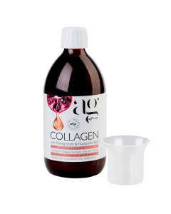 AG Pharm Collagen with Pomegranate, Πόσιμο Κολλαγόνο Με Ρόδι Και Υαλουρονικό Οξύ 500ml