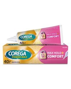 Corega Power Max Hold & Comfort Στερεωτική Κρέμα Οδοντοστοιχιών 40gr