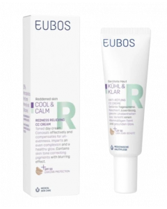 Eubos Cool & Calm CC Cream Spf50 30ml Καταπραϋντική Κρέμα CC Για Την Ερυθρότητα
