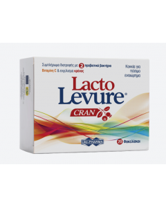 Uni-Pharma Lacto-Levure Cran 20sachets Συμπλήρωμα Διατροφής με Προβιοτικά Βιταμίνη C & Cranberry