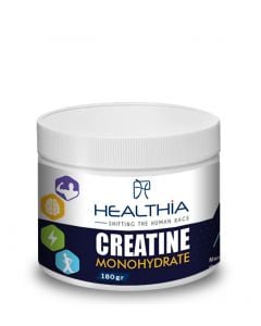 Healthia Creatine Monohydrate 180gr Συμπλήρωμα Διατροφής 100% Καθαρή Μονοϋδρική Κρεατίνη