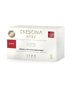 Crescina HFSC Transdermic Technology 1300 Complete Treatment for Women Re-Growth & Anti-Hair Loss 20+20 Vials