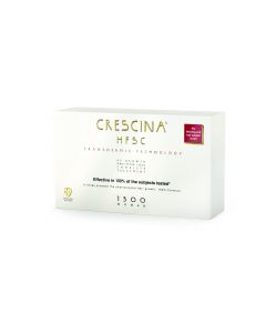 Crescina HFSC 100% 1300 Complete Woman (10+10 Vials) Θεραπεία Ανάπτυξης Μαλλιών & Κατά της Τριχόπτωσης για Γυναίκες