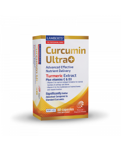Lamberts Curcumin Ultra+ 60Caps Turmeric Extract Plus Vitamins C & D3 