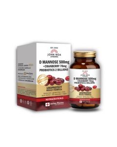 John Noa D Mannose 500 mg Cranberry 70mg & Probiotics 2 Billions Λιποσωμιακό 30caps