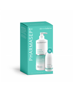 Pharmasept Promo Skin In Balance Αφρόλουτρο για Πρόσωπο & Σώμα 500ml & Αποσμητικό Roll-On για Ευαίσθητες Επιδερμίδες 50ml