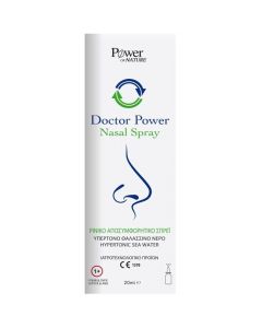 Power of Nature Doctor Power Nasal Spray with Hypertonic Sea Water for Nasal Decongestion 20ml