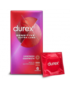 Durex Sensitive Extra Lube Προφυλακτικά 6τμχ