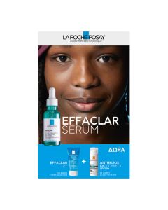 La Roche Posay Promo Effaclar Serum Anti-Imperfections 30ml,  Effaclar Gel 50ml & Anthelios Oil Correct Spf50 3ml