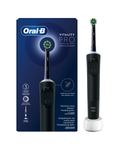 Oral-B Vitality Pro Μαύρη Ηλεκτρική Οδοντόβουρτσα 1τεμάχιο