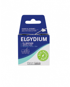 Elgydium Eco Friendly Οδοντικό Νήμα Λεπτό Κηρωμένο, Φιλικό προς το Περιβάλλον 35m