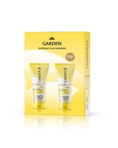 Garden Promo Box No.1 Everyday Face Defence Αντηλιακή Κρέμα Προσώπου με Υαλουρονικό Οξύ Spf50 2x50ml