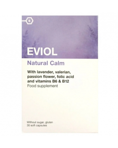 Eviol Natural Calm 30 Μαλακές Κάψουλες για την Αντιμετώπιση του Άγχους