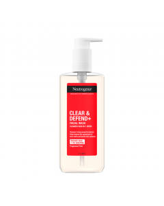 Neutrogena Clear & Defend+ Καθαριστικό Προσώπου για Αντιμετώπιση της Ακμής 200ml