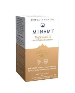 Minami PluShinzO-3 +Anti-Oxidant Complex 30softgels Συμπλήρωμα Διατροφής με Ω-3 & Πληθώρα Αντιοξειδωτικών Ουσιών