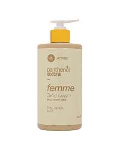 Medisei Panthenol Extra Femme 3 in 1 Cleanser Καθαριστικό Προσώπου, Σώματος, Μαλλιών 500ml