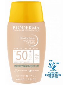 Bioderma Photoderm Nude Touch SPF 50+ Very Light Tint 40ml Αντιηλιακό Προσώπου με Χρώμα