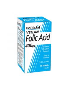 Health Aid Folic Acid 400μg 90 Tabs Φολικό Oξύ