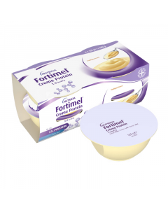 Nutricia Fortimel Creme Protein 1.6kcal Κρέμα για τη Διαιτητική Διαχείριση της Δυσθρεψίας Βανίλια 4x125gr