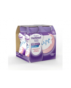 Nutricia Fortimel Extra 2 kcal Strawberry Υπερπρωτεϊνικό Ρόφημα Mε Γεύση Φράουλα 4x200ml