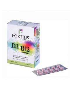 Geoplan Fortius D3 + B12 Vitamins 30 Tabs