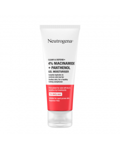Neutrogena Clear & Defend 4% Niacinamide & Panthenol Ενυδατικό Gel Προσώπου 50ml