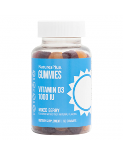 Nature's Plus Συμπλήρωμα Διατροφής Βιταμίνης D3 1000IU με Γεύση Mixed Berry 60gummies