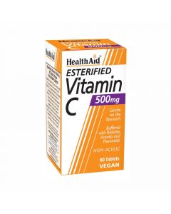 Health Aid Esterified Vitamin C 500mg 60 Tabs Εστέρας βιταμίνης C με Αγριοτριανταφυλλιά, Ασερόλα & Βιοφλαβονοειδή