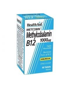 Health Aid Methylcobalamin Metcobin B12 1000mg 60 Tabs