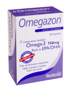 Health Aid Omegazon Blister 60 Caps Ιχθυέλαιο