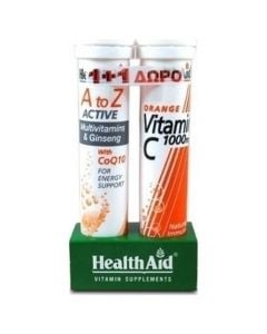 Health Aid Health Aid A to Z Multi with CoQ10 + FREE Vitamin C 1000mg