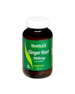 Health Aid Ginger Root 560mg 60 Tabs