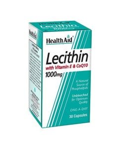 Health Aid Lecithin 1000mg - Co Q10 and Vitamin E 30 Caps