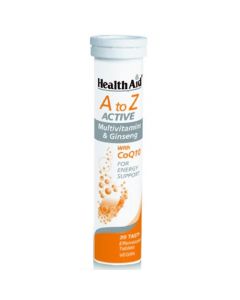 Health Aid A to Z Multi with CoQ10 Tutti Fruti 20 Tabs