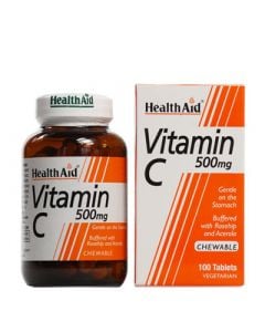 Health Aid Vitamin C 500mg Chewable 100 Tabs