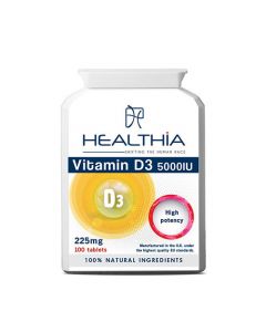 Healthia Vitamin D3 5000IU 100 Tabs 