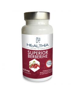 Healthia Superior Berberine 925mg 60Caps Food Supplement with Berberis Aristata Extract