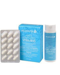 Helenvita Anti Hair Loss Vitamins 60 Caps + Women Tonic Shampoo 100ml