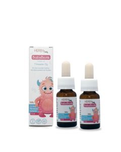 Herby Family BabyBiotik Probiotic plus Vitamin D3 7.5ml Προβιοτικό για Βρέφη και Παιδιά