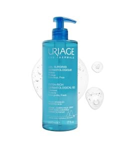 Uriage Extra-Rich Dermatological Gel 500ml Ζελ Καθαρισμού, Προστατεύει από τη Ξηρότητα