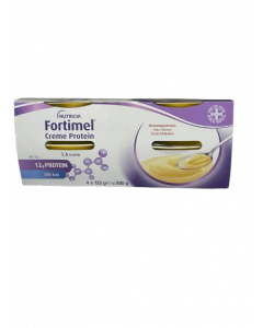 Nutricia Fortimel Creme Protein 1.6kcal Κρέμα για τη Διαιτητική Διαχείριση της Δυσθρεψίας Μπανάνα 4x125gr