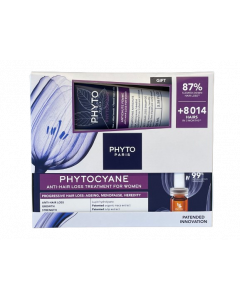 Phyto Promo Phytocyane Women Αγωγή για την 'Εντονη Γυναικεία Τριχόπτωση Αμπούλες 12x5ml & Δώρο Σαμπουάν Κατά Της Τριχόπτωσης 100ml