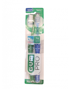 Gum Toothbrushes Pro Medium 1528 Duo Pack Οδοντόβουρτσες Μέτριες 2τμχ