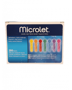 Ascensia Microlet Σκαρφιστήρες Έγχρωμοι Μιας Xρήσης 200τεμάχια